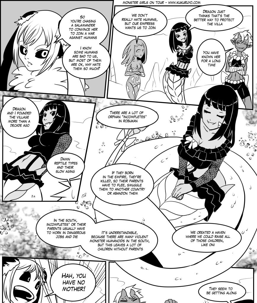 Monster girls on tour - Episode 160, Page 1: Page 160